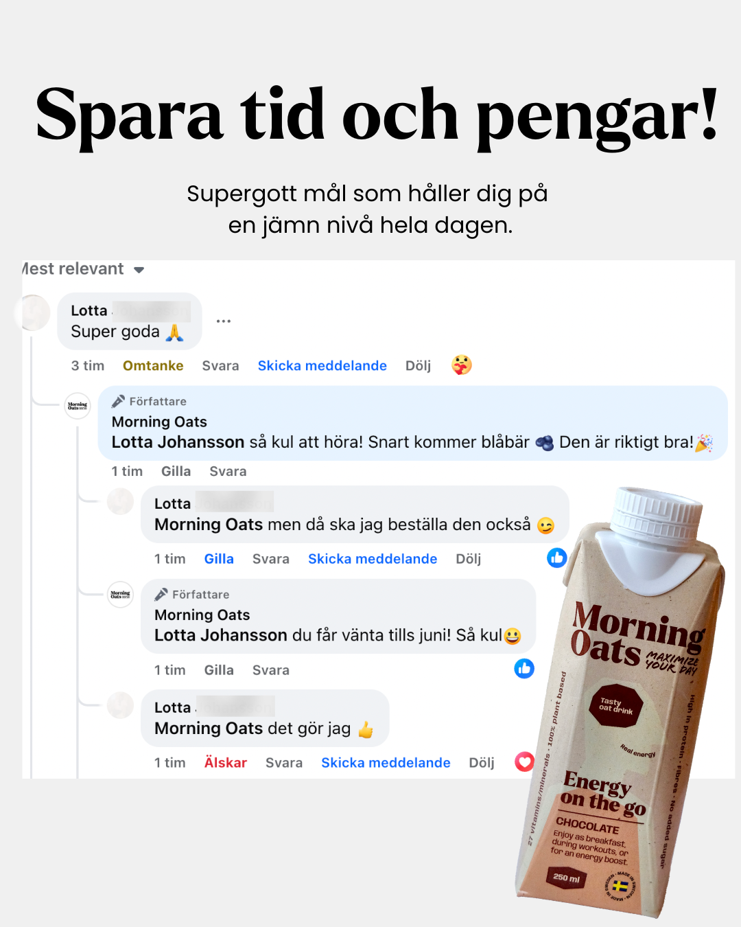 Morning Oats - Måltid på nolltid - välj 2 smaker!