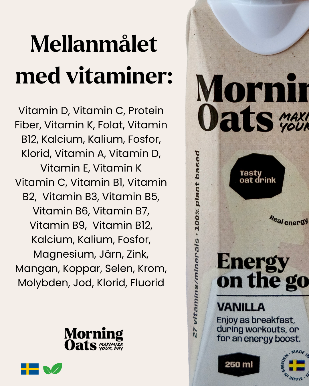 Morning Oats - Måltid på nolltid - välj 2 smaker!